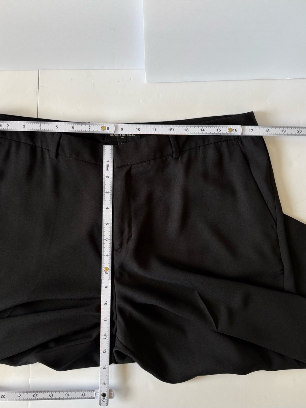 Banana Republic Culottes Wide Leg Tailored Black Cropped Pants Lightweight 12 - Picture 5 of 7